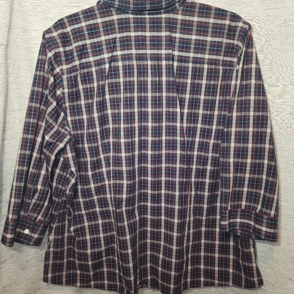 Eddie Bauer 2XL Plaid 3/4 Sleeve - Picture 8 of 9